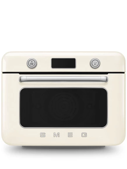 Комбинированная пароварка Smeg 50×40 см, белая/черная