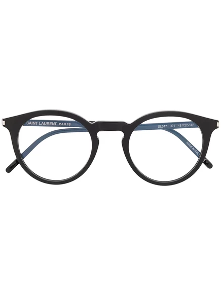 Очки Saint Laurent Eyewear SL347 круглая оправа, черные