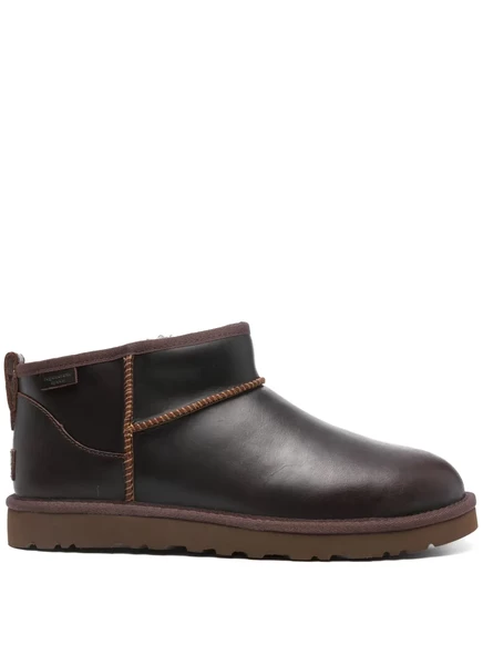 Мужские кожаные ботинки Ugg Classic Ultra Mini, коричневые