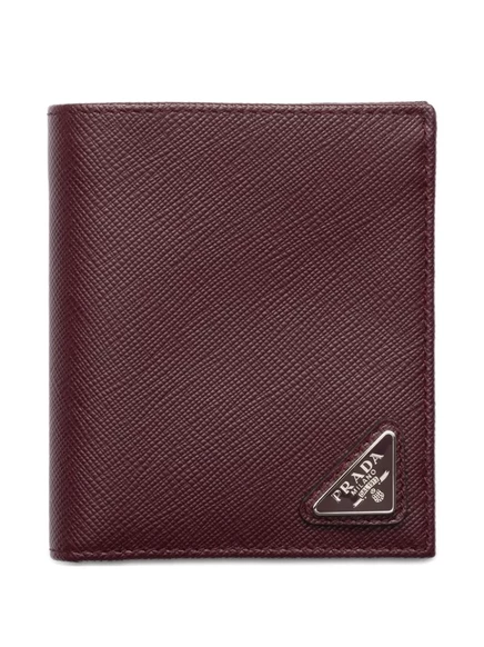 Мужское портмоне Prada Saffiano из сафьяновой кожи, красное