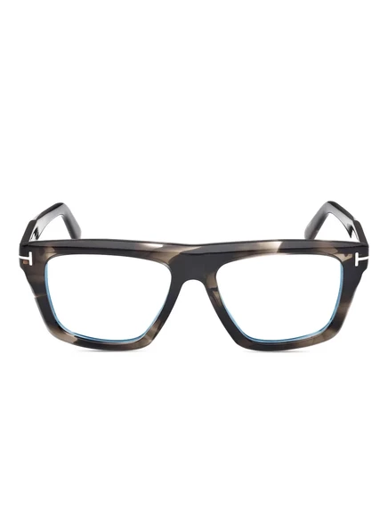 Очки в квадратной оправе из черепахового панциря TOM FORD Eyewear brown