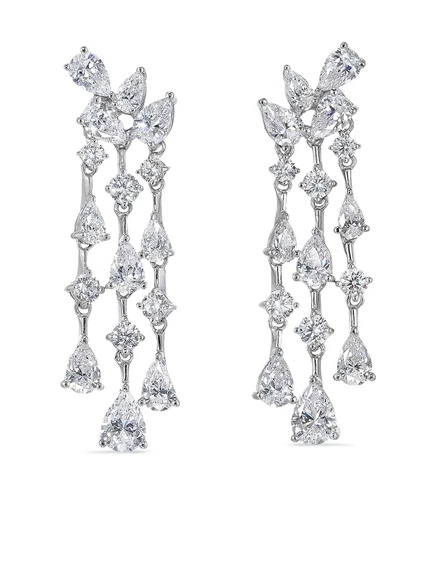 Женские серьги Anabela Chan Mini 18K с бриллиантами, белые