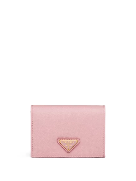 Женский кошелек Prada Saffiano маленький, розовый