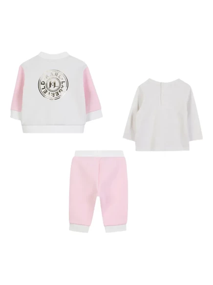 Детский спортивный костюм Karl Lagerfeld Kids, комплект из 3, белый