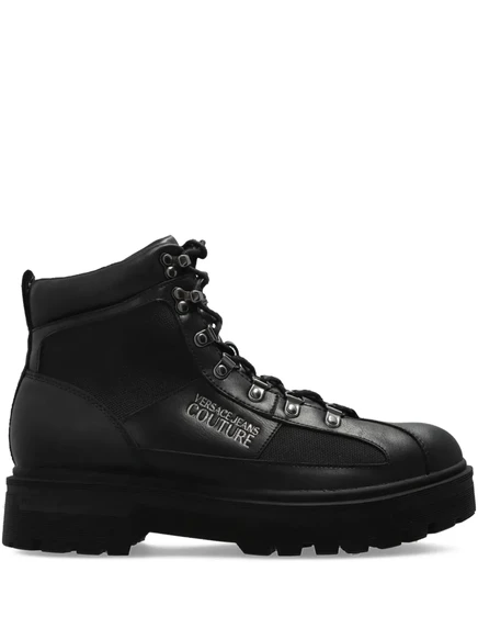 Туристические ботинки Versace Jeans Couture на шнуровке  899  black