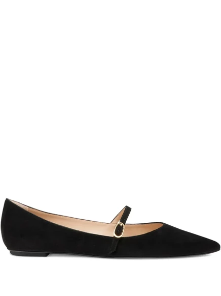 Балетки с острым носком Stuart Weitzman Emilia black