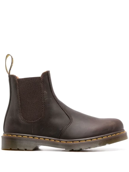 Унисекс ботинки Dr. Martens из кожи, коричневые