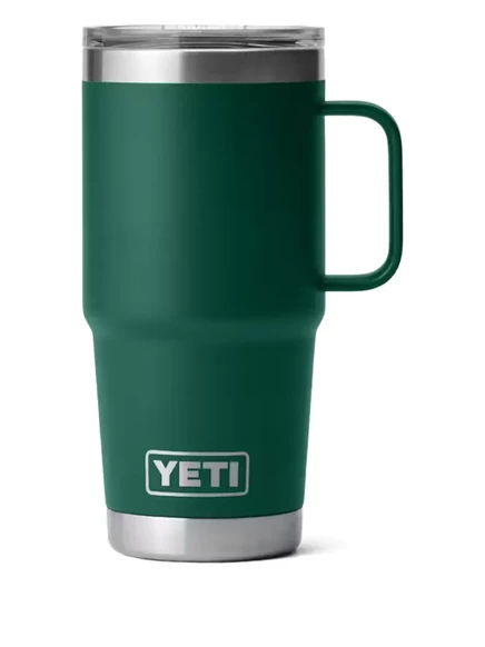 Термокружка Yeti Rambler с ручкой, темно-зеленая