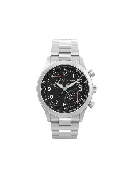 Мужские часы Timex Waterbury Fly-Back хронограф 43 мм, черные