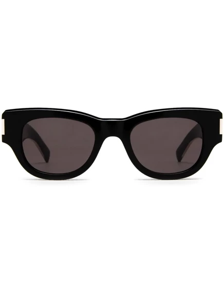 Женские солнечные очки Saint Laurent кошачий силуэт, черные