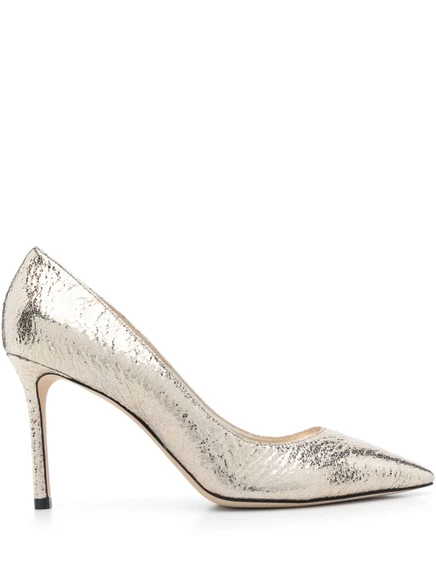 Женские туфли Jimmy Choo Romy 85 мм, золотистые