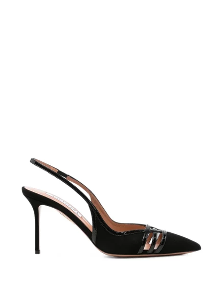 Женские туфли-лодочки Aquazzura с ремешком, черные