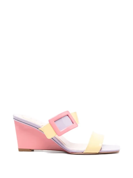 Женские босоножки Roger Vivier на танкетке, желтые