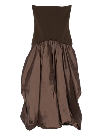Женское платье SIMKHAI Izzy миди, коричневое