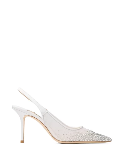 Женские туфли Jimmy Choo Love 85 на ремешке, белые
