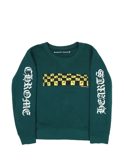 Мужской свитшот Chrome Hearts Antidote 99 с принтом, зеленый