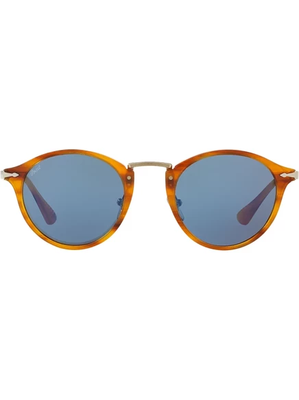 Унисекс солнцезащитные очки Persol круглые, коричневые
