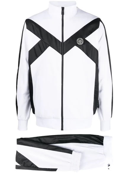 Мужской спортивный костюм Plein Sport, бело-черный