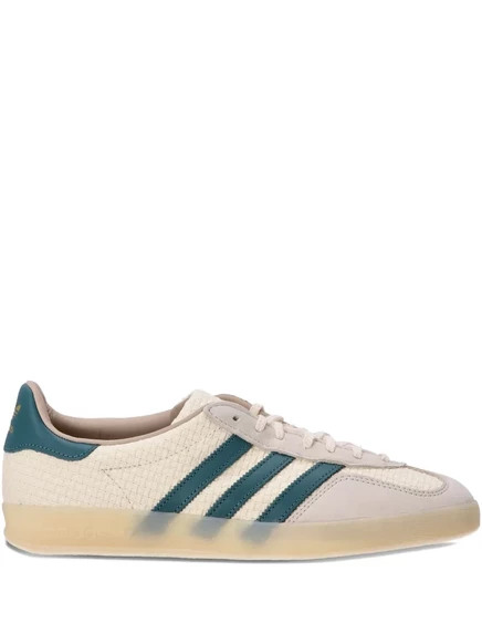 Унисекс кроссовки Adidas Gazelle, молочно-белые/бирюзовые полосы