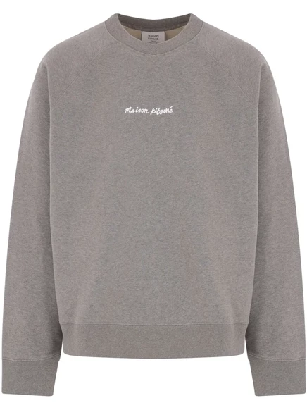 Толстовка с вышитым логотипом Maison Kitsuné grey