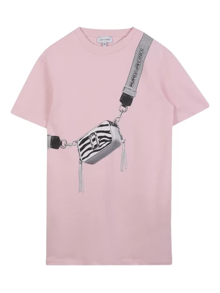 Платье для девочек Marc Jacobs Kids Snapshot, розовое