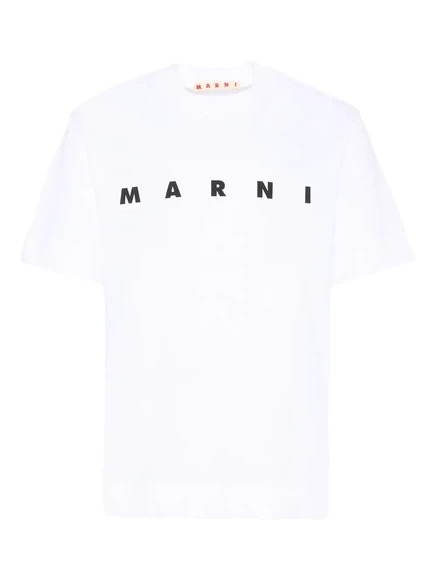 Детская футболка Marni Kids, белая