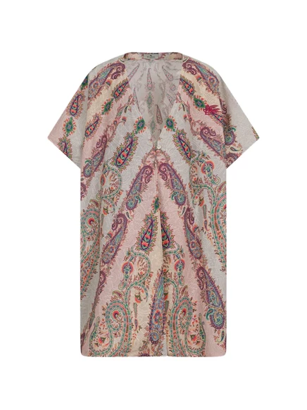 Платье для девочек ETRO KIDS с узором пейсли, бежевое