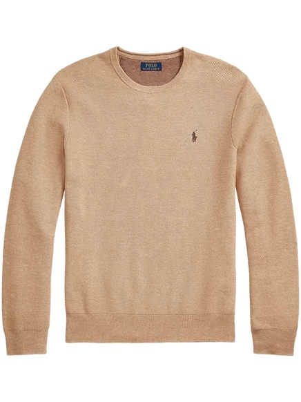 Мужской джемпер Polo Ralph Lauren с логотипом, бежевый