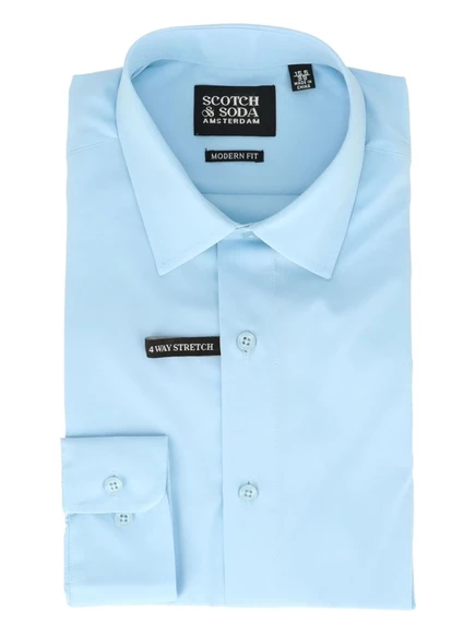 Хлопчатобумажная рубашка Scotch & Soda blue