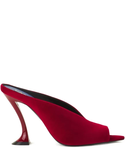 Женские мюли Lanvin Midnight Step, красные
