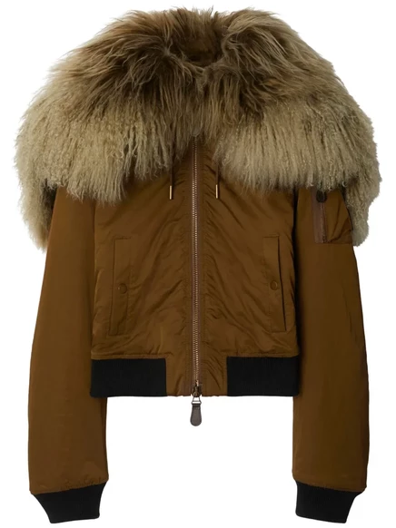Куртка-бомбер с подкладкой Burberry brown