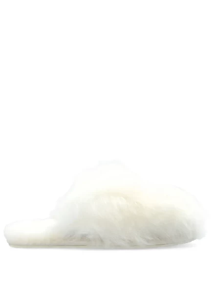 Женские тапочки Ugg с меховой подкладкой, белые
