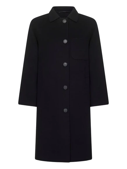 Женское пальто Weekend Max Mara однобортное, черное