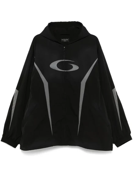 Унисекс куртка Balenciaga Loop Sports Icon на молнии, черная