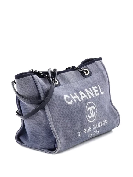 Сумка-тоут CHANEL Deauville Small, синяя