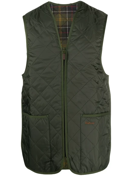 Мужская двусторонняя стёганая жилетка Barbour, зеленая