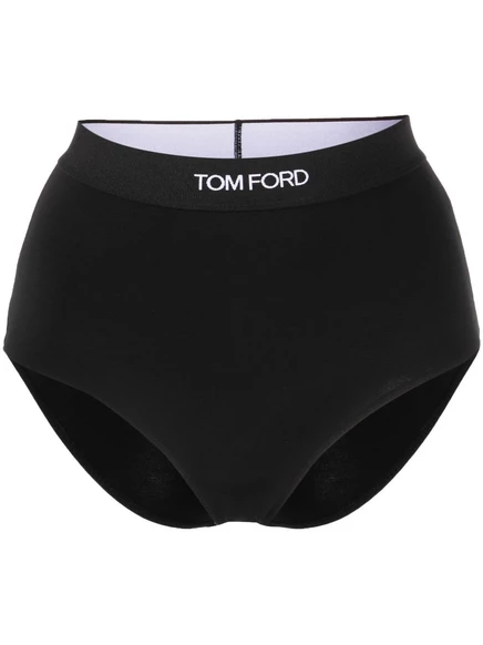 Женские трусы Tom Ford с логотипом на поясе, черные
