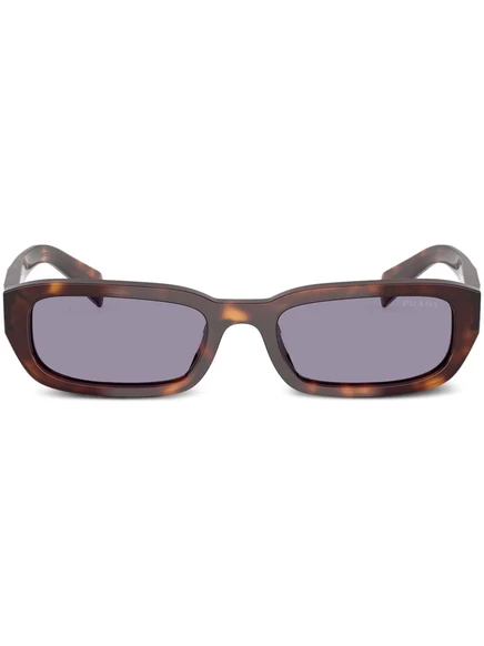 Солнцезащитные очки в прямоугольной оправе Prada Eyewear brown