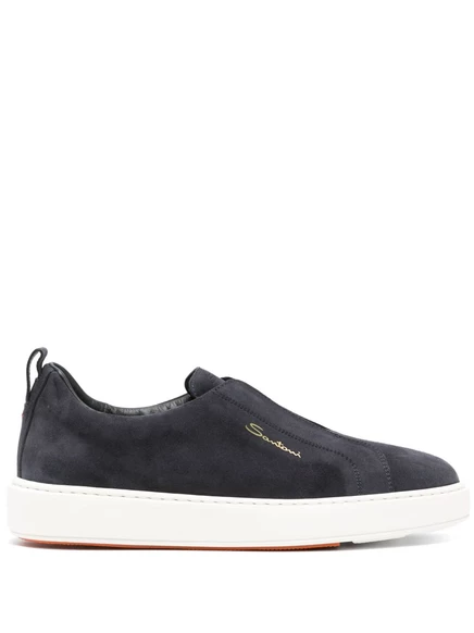 Кроссовки-слипоны Santoni Victory blue