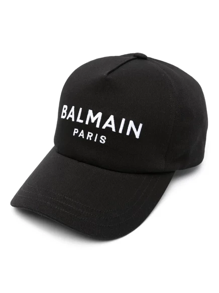 Кепка Balmain с вышитым логотипом, черная