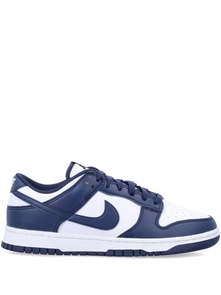 Унисекс кеды Nike Dunk Low, бело‑темно‑синие