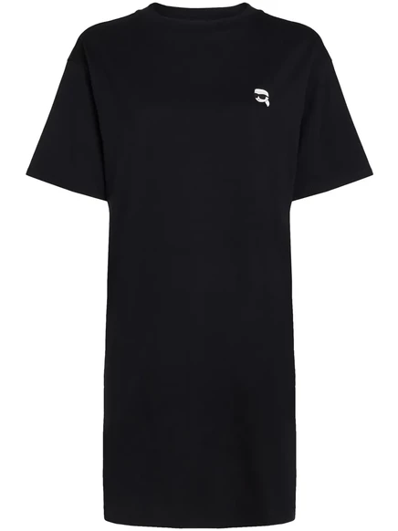 Женское платье-футболка Karl Lagerfeld Ikon, черное