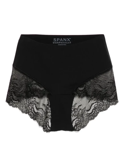 Женские трусы-слипы Spanx с кружевом, черные
