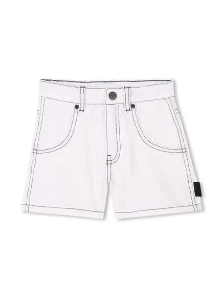 Шорты с аппликацией из логотипа Marc Jacobs Kids white