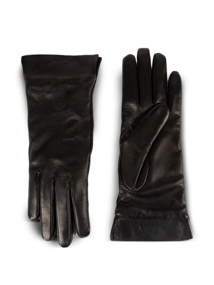 Женские кожаные перчатки Ann Demeulemeester, черные