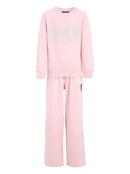Спортивный костюм с блестящим логотипом John Richmond Junior pink