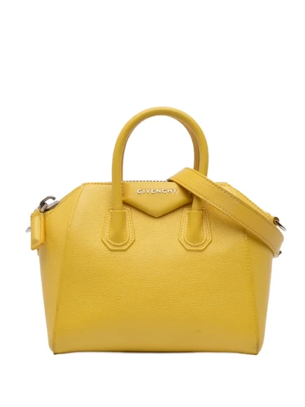 Женская сумка Givenchy Antigona Mini Sugar, желтая