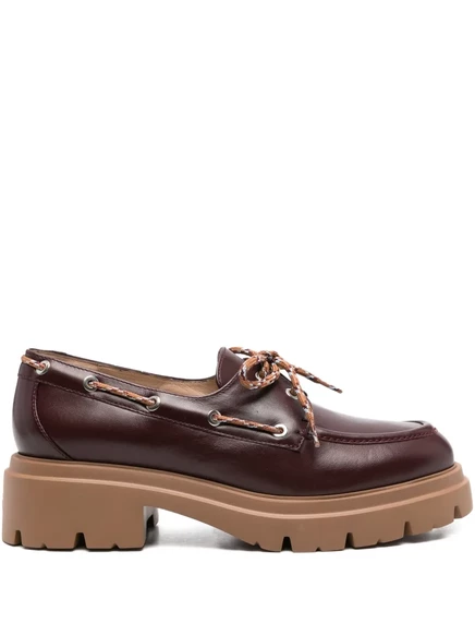 Женские дерби Stuart Weitzman кожаные на платформе, красные