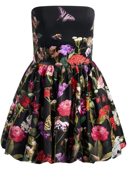Женское платье Alice&Olivia Asha с открытыми плечами черное