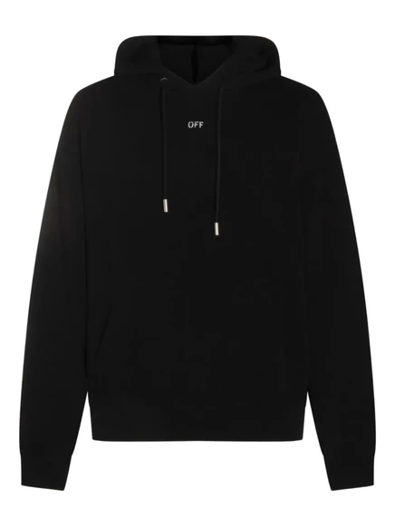 Мужское худи Off-White x Virgil Abloh хлопковое, черное